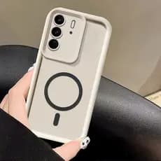 OPPO Realme C75 4G Caixa De Telefone Capa Escudo Pára-Choques Lente Da Câmera Proteger Suporte Magnético Carregador Sem