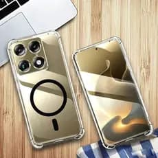 MOTO X70 Air Pro/Signature Caixa Magnética Transparente À Prova De Choque Soft Capa