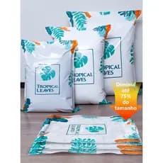 Kit 5 Sacos a Vácuo Reusável Para Guarda Roupas Edredons Travesseiros Diminui Espaço ATP27