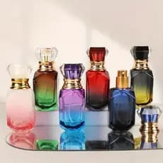 Porta Perfume Coroa de vidro Spray 30ml Portátil e Recarregável