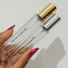 Porta Perfume Retangular 10ml de Vidro  - Recarregavél