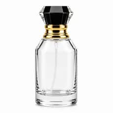 Porta Perfume Coroa 50ml Recarregável Vidro Luxo Spray para Viagem