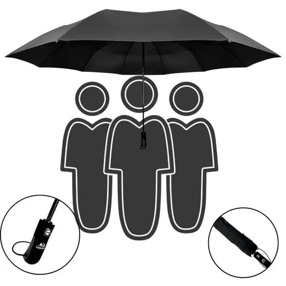 Guarda Chuva Sombrinha Guarda Chuva Grande Reforçado Automático Contra Vento FP50 Bolsa Mochila