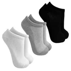 Kit 6 Meias Soquete Invisível Masculina Algodão Cano Baixo
