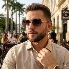 Óculos De Sol Feminino Masculino Máscara Blogueira Sem Aro Uv400 Presente Dia dos Namorados Balada