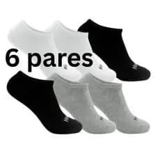 Kit 6 Meias Soquete Invisível Masculina Algodão Cano Baixo H