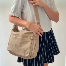 Bolsa Tiracolo Lateral de Ombro Tactel Resistente Leve Pequena Feminina Presente Dia dos Namorados