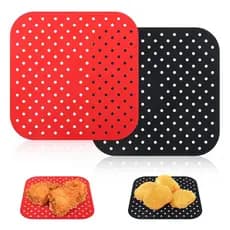 Tapete Forro Protetor De Silicone Quadrados Antiaderentes Para Air Fryer Microondas Forno Cooktop Indução