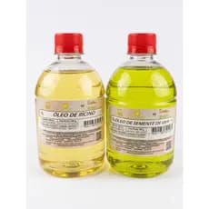 Kit Óleo De Rícino Puro 500ml + Óleo Semente De Uva 500ml