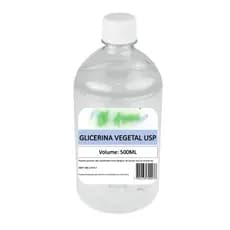 Glicerina Vegetal Usp 500ml Pura 100% + Laudo - Alimentícia