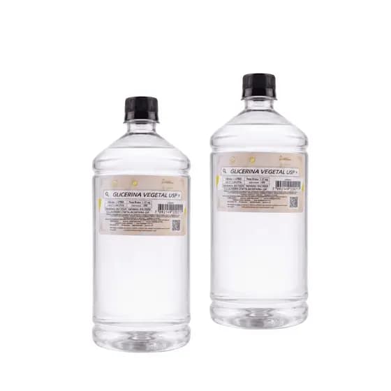 Kit Glicerina Vegetal Usp 2l Pura 100% Indústria Alimentício