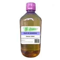 Óleo De Mamona 500ml Crescimento Capilar 100% Puro + Laudo
