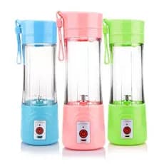 Mini Liquidificador Com Tampa 6 Lâminas Portátil Recarregável Micro Usb