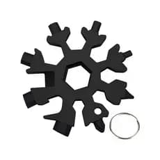 Chaveiro Multi-ferramenta Chave Floco de Neve 18 Em 1 Aço Inoxidável Multifuncional Portátil  Ferramentas Phillips e Fenda Multiuso