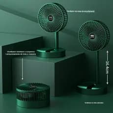Ventilador Portátil Dobrável De Mesa Usb Recarregável Silencioso