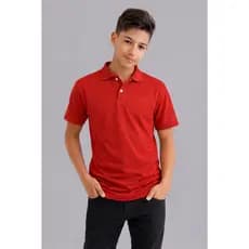 Camiseta Gola Polo Infantil Juvenil Basica Lisa Uniforme Barata Algodão do 4 ao 16