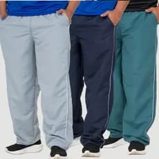 Calça Tactel Masculina Plus Size 3 Bolso Esportiva Básica Tamanho Especial do G1 ao G3