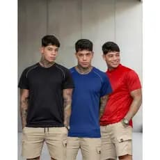Camisa Masculina Manga Curta Dry Fit Academia Esports Fitnes