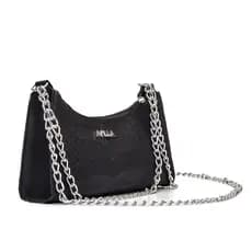Bolsa Feminina Crossbody de Corrente Dupla de Lado e Ombro Transversal Festa