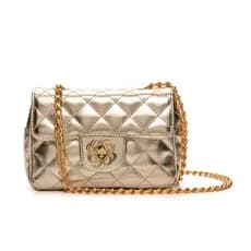 Bolsa Feminina Pequena Bordada Corrente Baby Transversal