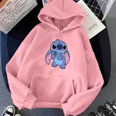 Moletom Infantil Kids Unissex Com Capuz Canguru Algodão Desenho Personagem