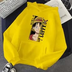 Blusa Moletom Infantil Algodão Estampado Anime OP Desenho