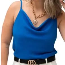 Blusa Feminina Social Gola Boba Elegante Soltinha Duna Moda Super