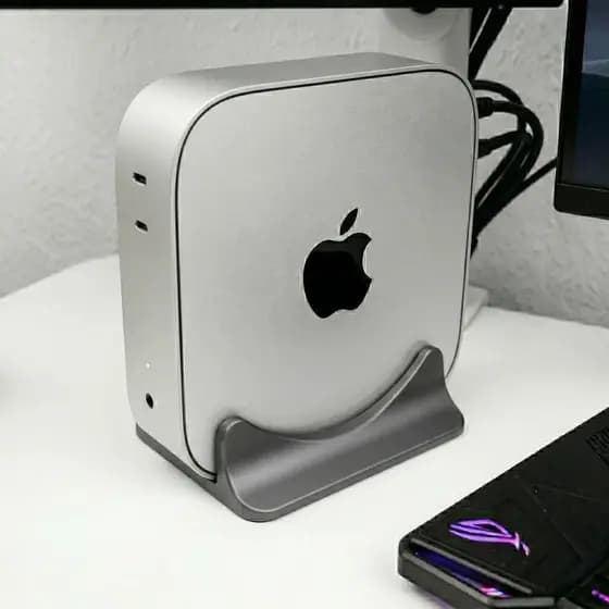 Suporte Vertical Para Mac Mini M4 E M4 Pro Base Stand De Mesa Organizador Desktop Minimalista