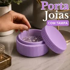 Porta Joias com Tampa de Rosca | Organizador Bijuterias | Porta Anéis, Brincos e Correntes | Pequenos Objetos