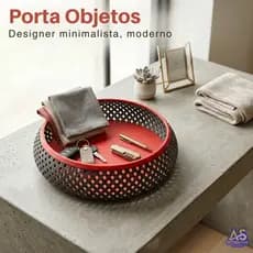 Porta Objetos, Bandeja e Cesto Organizador de Porta Treco, Chaves Carteira | Moderno e Decorativo - Diversas Cores