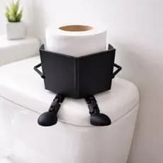 Porta Papel Higiênico Banheiro Lavabo Suporte | Pernas Articuladas Criativo Moderno Chama Atenção