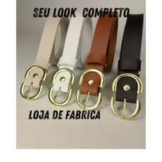 cintos feminino F-D -kit 4pç-  plus size, único 36/48 e infantil cinto 4/12 a cinto -brilho preto/rosa/caramelo/branco