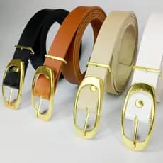 cintos feminino- ourinho- kit 4 pç plus- size, -único -36/48 e -infantil -cinto 4/12 a -cinto preto/caramelo/nude/branco
