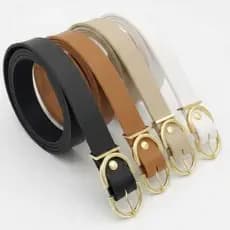 CINTO FEMININO--- F-D                 KIT  2 pç preto marrom branco nude cinto lindo de boa qualidade social luxuoso
