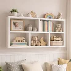 SUPORTE PRATILEIRA DE DECORAÇAO EM MDF - 80X60CM
