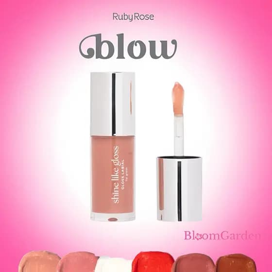 Lip Gloss Labial Shine Like Gloss Linha Blow Ruby Rose Gloss Brilho