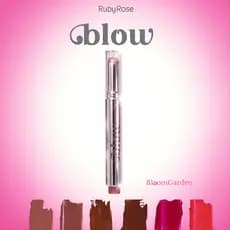 Lip Balm Girl’s Night Ruby Rose Linha Blow Hidratante Labial Com Cor Brilho Intenso Kit com Cores disponível