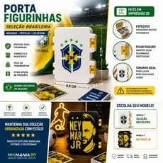 CAIXA PORTA FIGURINHAS COPA DO MUNDO 2026