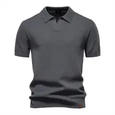 2025 verão de alta qualidade tamanho europeu abacaxi padrão lã malha polo camisa masculina negócios gaivota colarinho ma