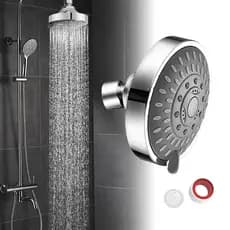 1PCS Cabeça De Chuveiro De Aço Inoxidável De Alta Pressão Multimodo Ajustável Durável Bocal De Pulverização De Água De 4 Polegadas Acessórios De Banho Qualidade