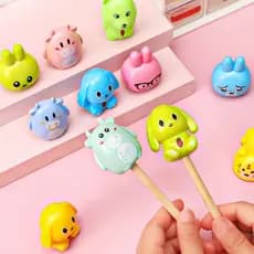 [Fun Play Department Store] Cartoon Animal Series Apontador de lápis Alunos da escola primária Mini apontador de lápis J