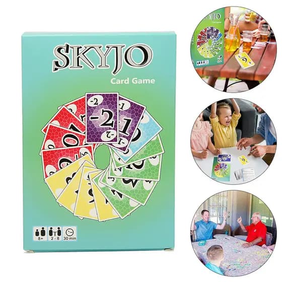 Jogos De Cartas Para Skyjo-Mais Novos De Entretenimento Adequados Crianças E Adultos