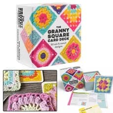 Cartões De Crochê Combinam Com Designs Os Baralhos De Cartas Quadrados Kit De Tricô Conjunto De Padrão Para Iniciantes