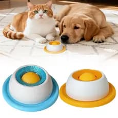 Tigela Para Lamber Cachorro/Gato , De Comida Lenta Animais De Estimação , Antiderrapante , Brinquedo Educacional , Faz C