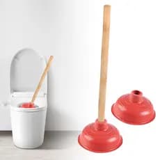Êmbolo De Vaso Sanitário Com Cabo De Madeira , Desempenho Resistente , Vedação Forte Para Ralo De Pia De Banheiro , Dese