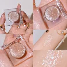 = Paleta de sombras 丨 Ferramenta de maquiagem de sombra de Blush de alto brilho ud Cowherd Paleta de sombras monocromáti
