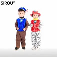 Traje De Patrulha De Patas Personagem Anime Para Crianças Halloween Cosplay Fato De Meninos E Meninas