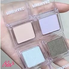 [Produto Popular] PINKMAKC Monocromático Fino Piscando Sombra de Cetim Pó Multiuso Água Clara Brilhante Baixa Saturação