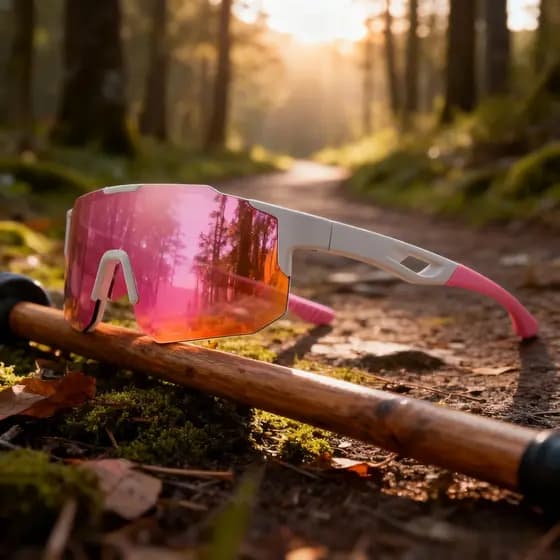 Óculos De Sol Esportivos Sem Aro Lente UV400 Proteção Para Os Olhos Ciclismo Ciclistas De Corrida