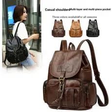Mochila feminina estilo coreano moda Retro mochila gancho mochila dupla face bolso grande capacidade Commuter sa